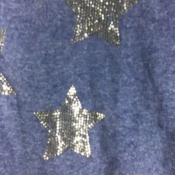 INC International Concepts Women’s Size Large Blue Ruffled Star Sweatshirt NWT - Picture 6 of 15